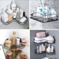 Metal Corner Rack For Bathroom & Kitchen Storage/Space Saver Rack - Crazy Traders. 