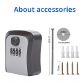 HEE RAK Key Lock Box 4-digit Code Password Storage Key for Home Wall Mounted Anti-theft Waterproof Outdoor Knob Safe Key Box. 