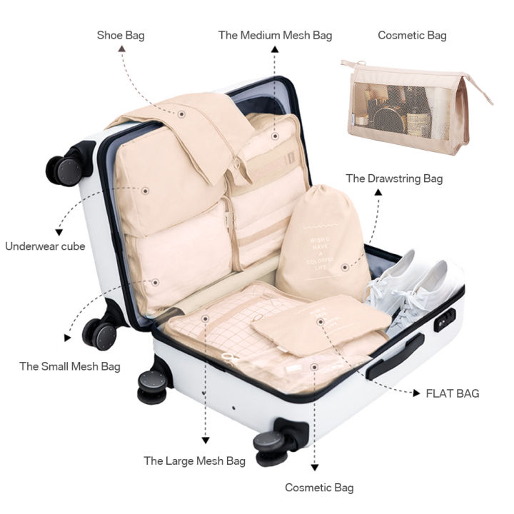 8/7/6%20Pieces%20Set%20Travel%20Organizer%20Storage%20Bags%20Suitcase%20Packing%20Cubes%20Set%20Cases%20Portable%20Folding%20Luggage%20Clothes%20Shoe%20Tidy%20Pouch%20-%20Image%204