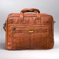 Men's Office Bag Briefcase Bag File Bag Laptop Bag Travel Document Bag PU leather Side Bag. 