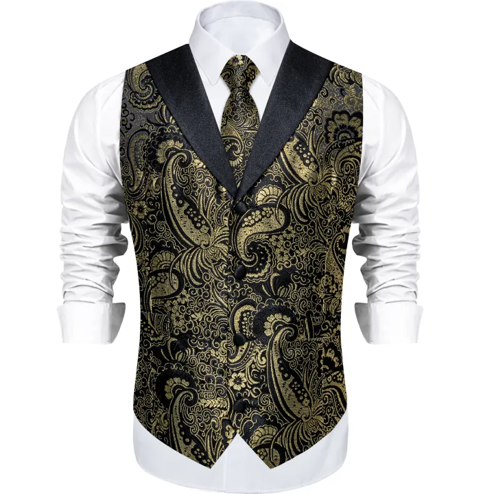 Men's%20Paisley%20%20Suit%20Vest%20with%20Macthing%20Golden%20Paisley%20Neck%20Tie%20Handkerchief%20Cufflinks%20Wedding%20Prom%20Tuxedo%20Waistcoat%20-%20Image%202