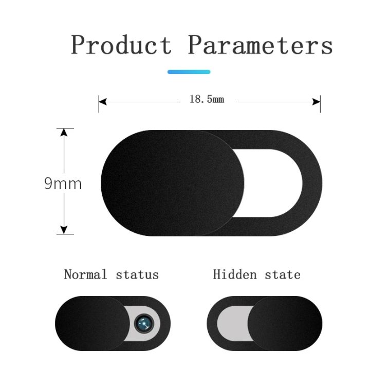 1/20PCS%20Webcam%20Cover%20Shutter%20Magnet%20Slider%20Universal%20Antispy%20Camera%20Cover%20For%20Web%20Laptop%20Ipad%20Macbook%20Phone%20Lens%20Privacy%20Sticker%20-%20Image%202