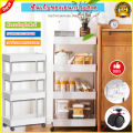 Rack with wheels, narrow shelves, kitchen shelves, bathroom shelves with hooks and wheels.. 