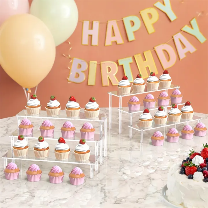 1pc%20Multi-Layer%20Acrylic%20Display%20Stand%20Clear%20Cake%20Display%20Rack%20Transparent%20Trapezoidal%20Storage%20Shelf%20Perfect%20For%20Dessert%20Cupcake%20-%20Image%203