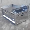Hot Plate And 4 latter fryer combo For Home use And commercial in ss sateel 22 gage. 