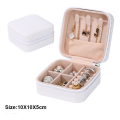 1pc Portable Jewelry Storage Box Home Travel Earrings Necklace Ring Jewelry Box Mini Layered Jewelry Display Case. 