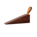 Solid Wood Door Stopper Non-Slip Door Stops Baby Protect Leather Rope Wedge Anti-Collision Gate Decor Nail-Free Hardware. 