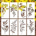 Garden Fence Large Flower Stencils-DIY Decoration,Giant Reusable Floral Stencil For Painting On Wood Walls Fence Pattern. 