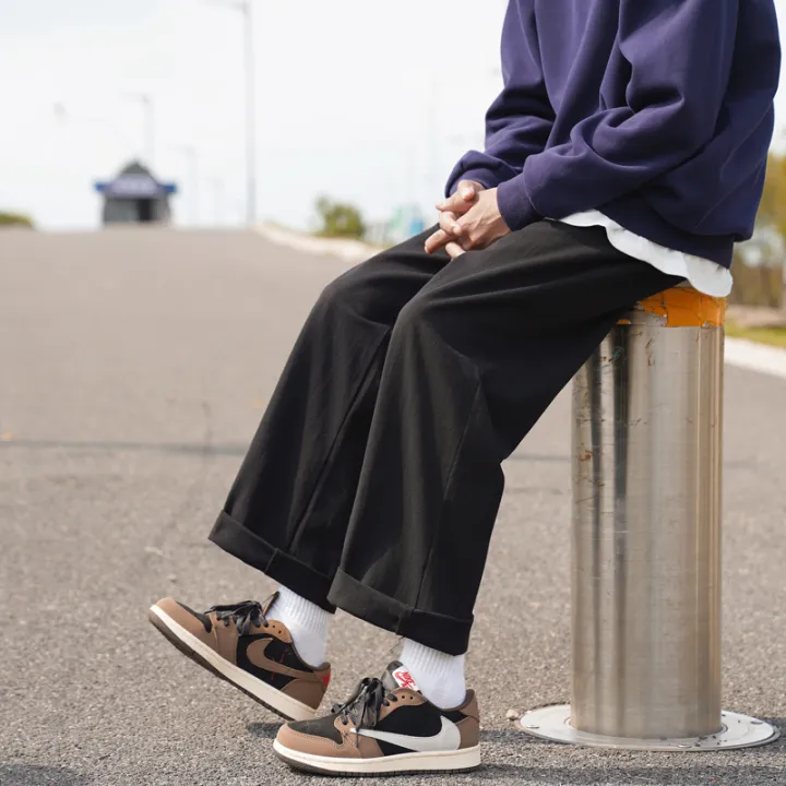 Proman-men's%20elastic%20waist%20pants%20Korean-style%20simple%20and%20fresh%20style%20men's%20solid%20color%20long%20pants%204%20colors%20to%20choose%20from%20-%20Image%205