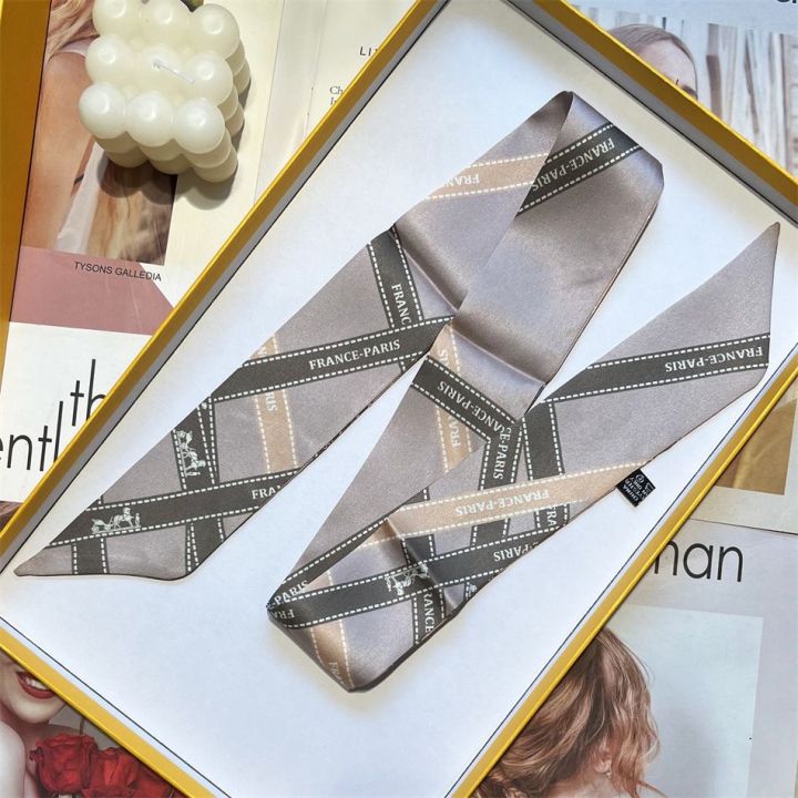 1PC%20Korean%20Autumn%20Hot%20Sale%20Fashion%20Luxurious%20Ladies%20Leisure%20Decoration%20Twill%20Long%20Strip%20Streamer%20Silk%20Scarf%20Tie%20Bind%20bag%20Ribbon%20-%20Image%203