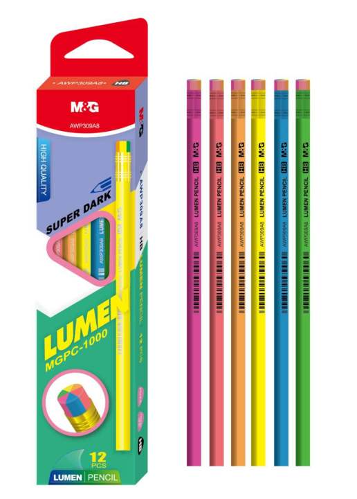 LUMEN Premium quality HB Pencils ideal for school college university and arts and crafts students and daily home and office use best quality