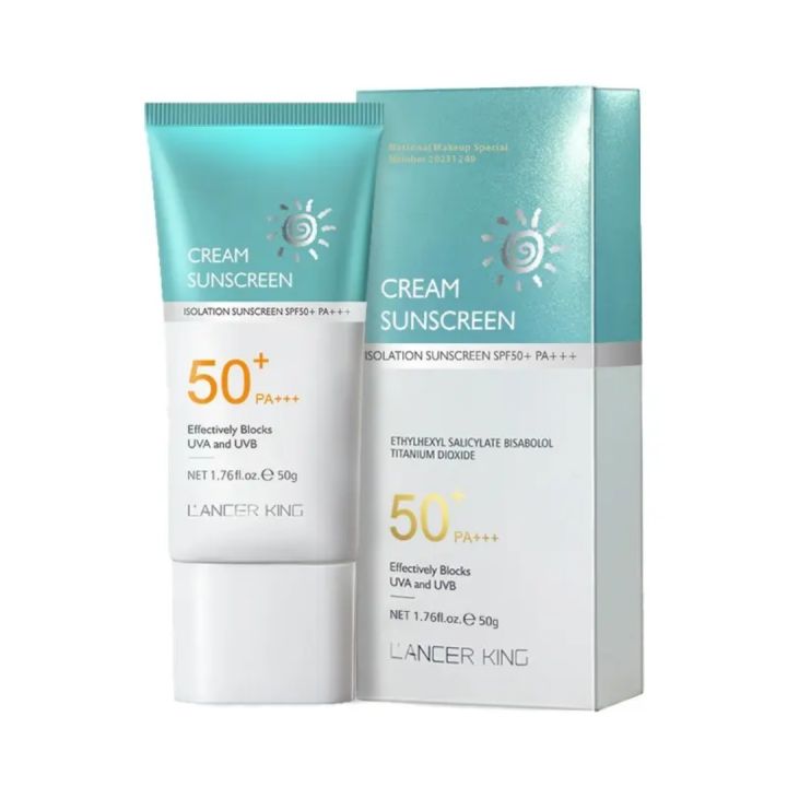 L'ANCER KING Cream Sunscreen Isolation Sunscreen SPF50+ PA+++, 50g