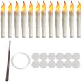 Halloween LED Floating Candles with Magic Wand Remote Battery Operated Potter Floating Candles Warm Light Home Party Decoration.