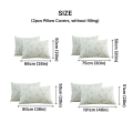 2pcs Waterproof Bamboo Pillowcases (Without Core), Cooling & Soft & Anti-bacterial Pillow Protectors With Zipper Pillow Cover. 