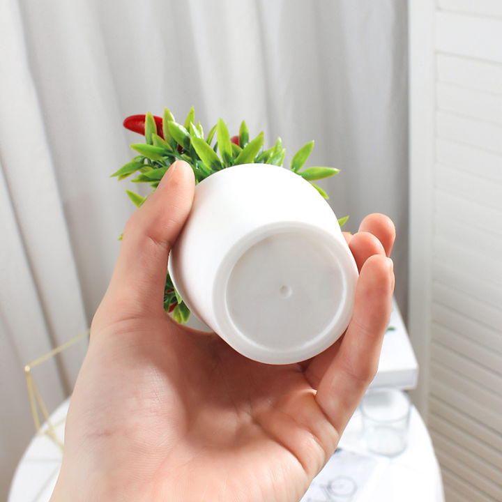 Home Desktop Window Sill Shelves Simulate Small Potted Plants ...