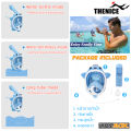 VO2max new kids full face diving mask snorkel air separation tube breathable more convenient reduce blemish viewfinder HD 180 ° clear transparent no spoof. 