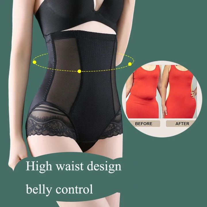 Women%20Shapewear%20Women%20Tummy%20Control%20High%20Waist%20Trainer%20Body%20Shaper%20Shorts%20Spandex%20Slim%20Belly%20Compression%20Panties%20-%20Image%203