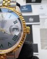 Cadisen Datejust Roman Dial Men Automatic Watch Silver Gold. 