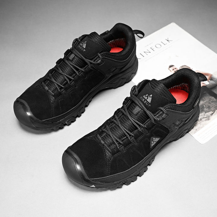 HIKEUP%20New%20Men%20Hiking%20Shoes%20High%20Quality%20Durable%20Leather%20Climbing%20Shoes%20Outdoor%20Walking%20Sneakers%20Rubber%20Sole%20Factory%20Outlet%20-%20Image%205
