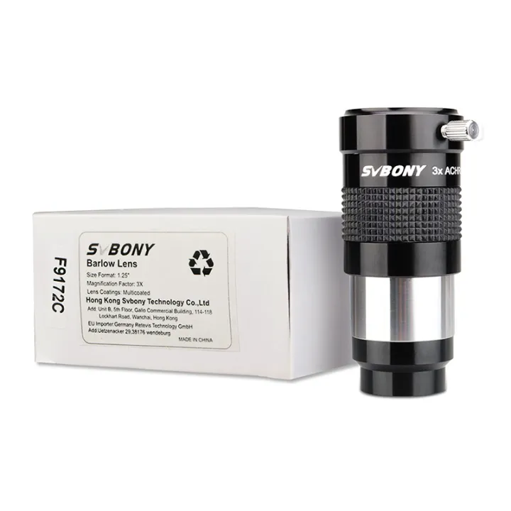 SVBONY%201.25"%20%20Eyepiece%20Barlow%20Lens%203x%20Fully%20Multi-Coated%20Advanced%20Achromatic%20SV136%20-%20Image%206