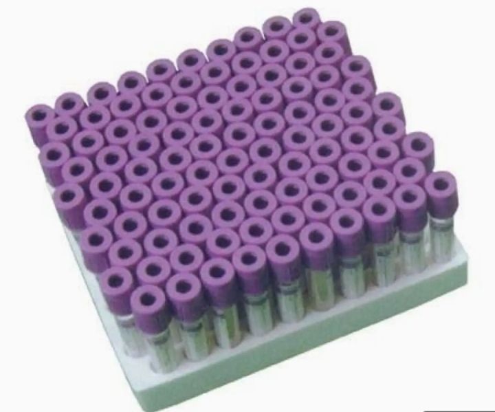 EDTA vacutainer CBC tube 3 ml purple cap