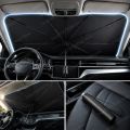 Foldable Car Sunshade for Front Windshield–Protects Dashboard, Reduces Heat Compact&Portable Quick Installation for Any Vehicle. 