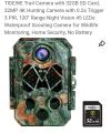 Trail Camera with 32GB SD Card, 32MP 4K Camera with 0.2s  120° Range Night Vision 45 LEDs Waterproof Scouting Camera for Wildlife Monitoring, Home Security, No Battery. 