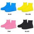 Waterproof Shoe Covers Silicone Anti-Slip Rain Boots Unisex Sneakers Protector for Outdoor Rainy Day Reusable Rain Shoe Cover.