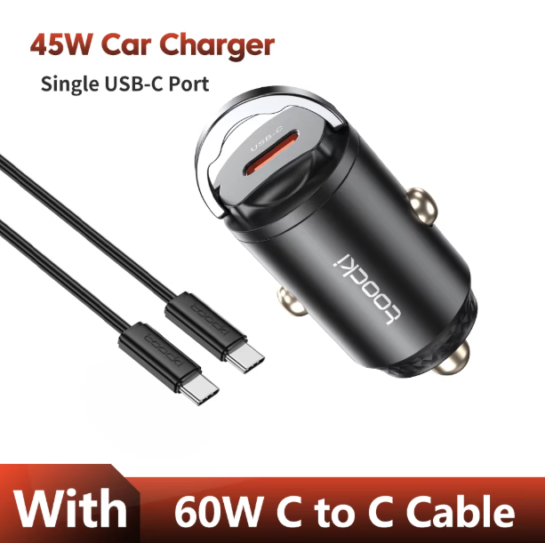Toocki%2045W%20USB%20C%20Car%20Charger%20Fast%20Charge%20For%20Phone%20Type%20C%20Pull%20Ring%20Car%20Charger%20For%20iPhone%2017%2016Pro%20%20S25%20%2017%20%20-%20Image%207