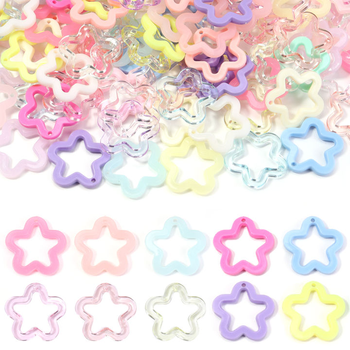 30pcs/lot%20Colorful%20Acrylic%20Star%20Pendants%2030mm%20Hollow%20Stars%20Charms%20Pendant%20Loose%20Spacer%20Bead%20For%20DIY%20Jewelry%20Making%20Keychain%20-%20Image%202