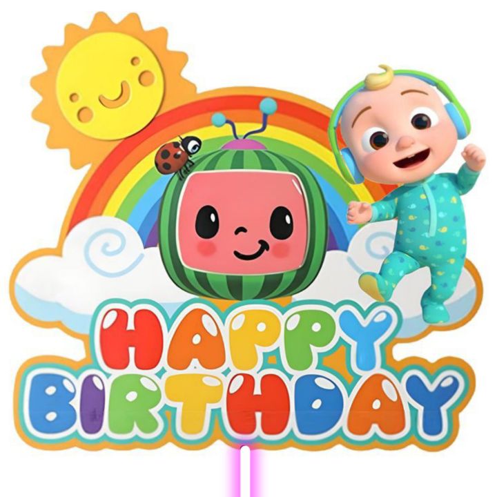 cocomelon cake topper (glossy sheet)