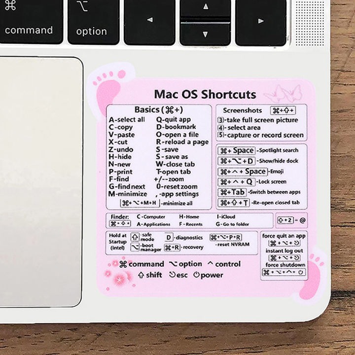 New Shortcut Key Sticker For 13-16" MacBook Pro 13 /Air 13 Windows Word ...