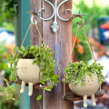 Swing Face Planter Pots, Wall Hanging Planters, Smile Face Resin Flower Pot for Flowers Big Succulent Plants, Creative Pot. 