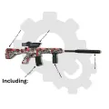 M416 GEL BLASTERS GUN FOR PUBG FREEFIRE PLAYER - M4 GUN GEL AMMO PUBG WEAPON. 