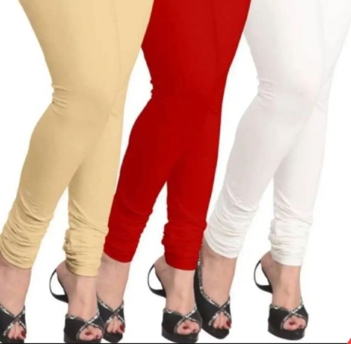 Skin BLack White Pack of 3 Tights Comfortable & soft Stitched Tights Fpr girls and women