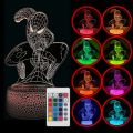 Spiderman Toys Kids 16 Color Remote Control Night Light Superhero Christmas Gift Birthday 3D Illusion Lamp for Kid Gift. 