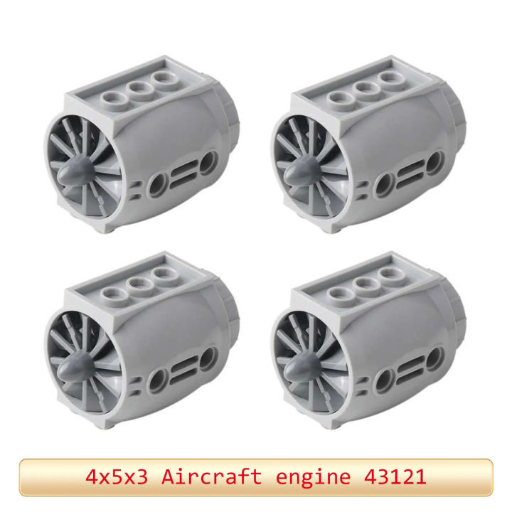 MOC%20Technical%20Parts%204x5x3%20Aircraft%20Big%20Engine%20with%20Propeller%20Blades%20Building%20Blocks%20Accessories%20compatible%20with%20Legoeds%2043121%20-%20Image%203