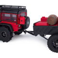 Aluminum Machined Utility Trailer with Ball Head Tool for Small RC Crawler 1/18 1/24 Scale TRX4M FCX18 Redcat Ascent-18 SCX24.