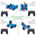 Hamdol Remote Control Car Double Sided 360°Rotating 4WD RC Cars with Headlights 2.4GHz Electric Race Stunt Toy Car Rechargeable Toy Cars for Boys Girls Birthday (Blue). 
