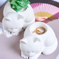 3D Sleeping Cat Memorial Silicone Mold for Resin Cat Candle Holder Angel Animal Keepsake Sympathy Gift DIY Remembrance Craft.