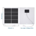 5W Sunpower Portable Solar Panel 6V Solar Plate WithUSB Safe Stabilize Charger For Power Bank Phone Outdoor Camping Home RV .