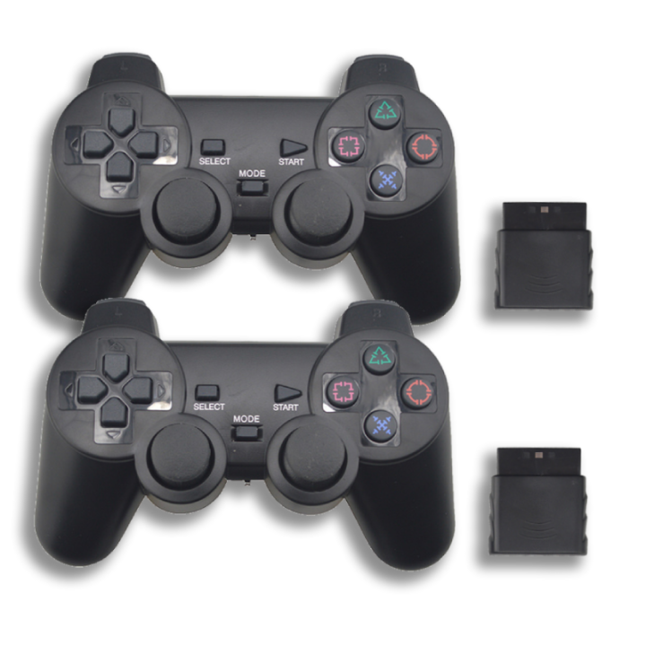 Bizzy 1/2Pack Wireless Controller 2.4G Dual Vibration For PS2/PSONE/PSX ...