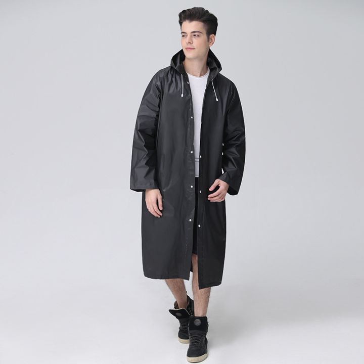 Women Waterproof Long Raincoat Waterproof Hooded EVA Rain Jacket Man Poncho Outside Hiking Rainwear Clothing Men Rain Coat