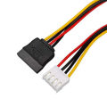VH3.96 4Pin to SATA Power Cable For Hikvision DAHUA Mini VCR DVR NVR Hard Disk Surveillance Cord DVR Sata Hard Drive Power Cable.