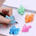 Set of 2 Writing Pencil Pen Gripper Holders for Children - Essential Aids for Kids' Learning and Writing Practice - Silicone Pen Correction Devices. 