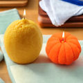 1 piece, Lemon Orange Silicone Mold, Fruit Creative Aromatherapy Candle Silicone Decorative Mold.
