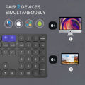 BOW Dual Bluetooth Numeric Keyboard Rechargeable Wireless Number Numpad for iPad Laptop Windows ios Slinet Digital Keyboard.