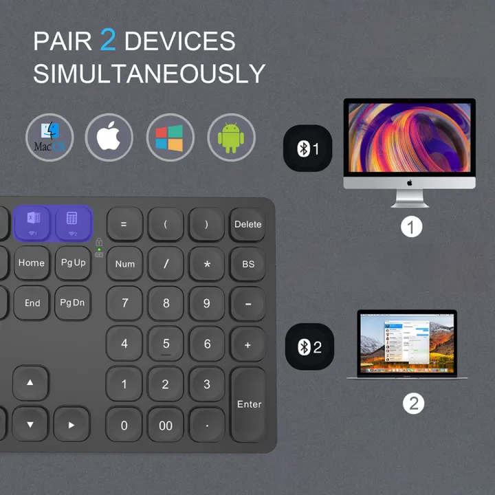 BOW%20Dual%20Bluetooth%20Numeric%20Keyboard%20Rechargeable%20Wireless%20Number%20Numpad%20for%20iPad%20Laptop%20Windows%20ios%20Slinet%20Digital%20Keyboard%20-%20Image%203