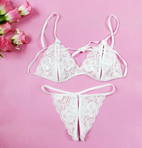 Exotic Hot Bra and Panty Bikini Set for Women – Premium Transparent Nighty, White