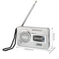 AM FM Radio AM FM Transistor Radio DSP Chip Portable Pocket Mini Radio with Loudspeaker Headphone Jack Pocket Radio Player.